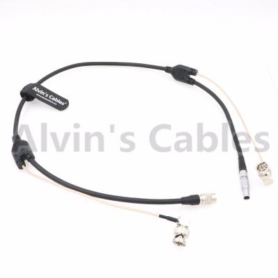 China 2 Pin to Hirose 4 Pin Male BNC Cable for Teradek 55 Bond BMCC Camera for sale