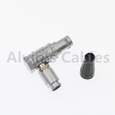 China FHJ 1B 2-16 Pin Lemo Video Camera Connectors 90 Degree Eblow Compatible Female For Red Scarlet for sale