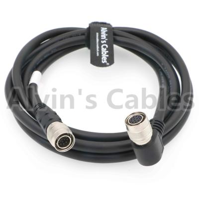China Right Angle 12 Pin Hirose Female to Male Original Shield Cable for Sony Camera for sale