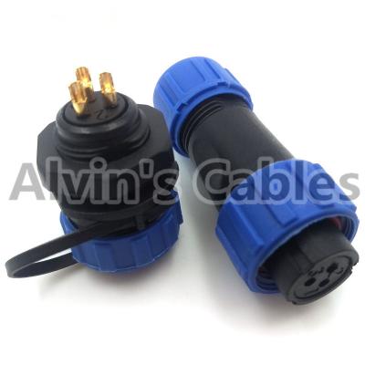 China SP13 Series Aviation Connector , Waterproof Electrical Connectors Copper Conductor for sale