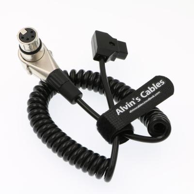Chine Cable électrique enroulé de D-robinet à angle droit de Pin de XLR 4 pour le moniteur de caméra d'ARRI ALEXA à vendre