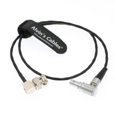 China 5 Pin Lemo To BNC Timecode Cable Right Angle SMPTE Time Code Out ARRI Mini Sound Devices ZAXCOM for sale