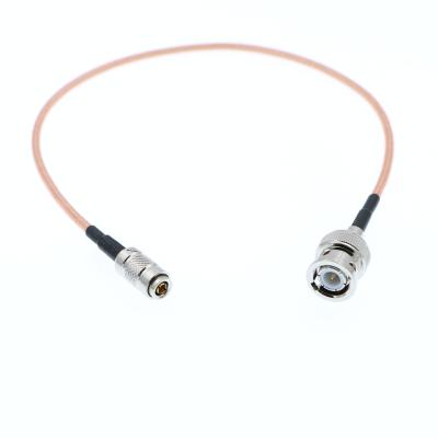China DIN 1.0 23 Mini BNC to BNC Male HD SDI 6G Double Shield Cable for Blackmagic HyperDeck Shuttle Easier to Plug and Unplug for sale
