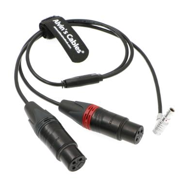 China Alvin's Cables Two XLR 3 Pin Female to 5 Pin Male Right Angle Audio Input Cable for Arri Alexa Mini for sale