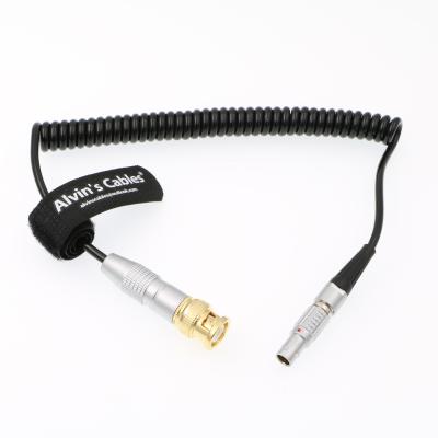 China BNC To 5 Pin Male Time Code Coiled Cable For ARRI Mini Sound Devices Zaxcom for sale