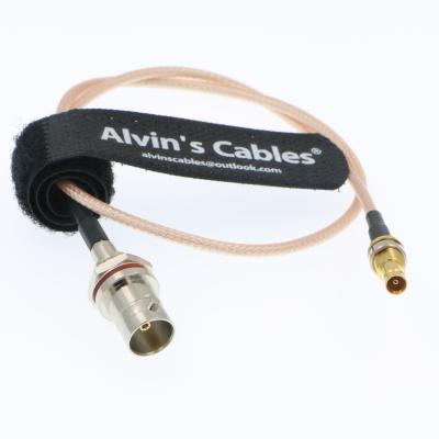 China DIN 1.0/2.3 Mini BNC Female to BNC Female Extension Cable for Blackmagic HD SDI for sale