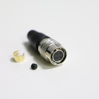 China Compatible 4 Pin Hirose HR10A-7P-4S Female Power Plug Push Pull Connector for sale