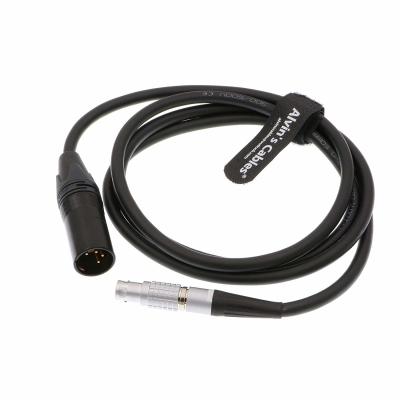 China XLR 4 Pin Male to 6 Pin Female Power Cable For Red Epic Scarlet for sale