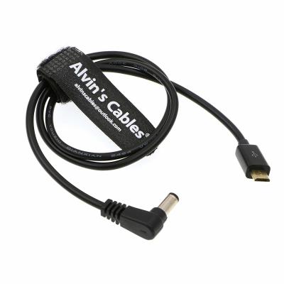 China Micro USB To 2.1 DC Barrel Motor Power Cable 20 Inches For Tilta Nucleus Nano for sale