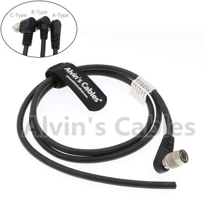 China Trigger Strobe PWS Camera Power Cable TIS GigE Camera Hirose 6 Pin Female Right Angle To Open End A Type for sale