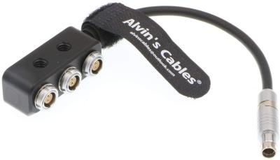 China Fischer 3 Pin Male ARRI Alexa 20CM Splitter Box Cable for sale