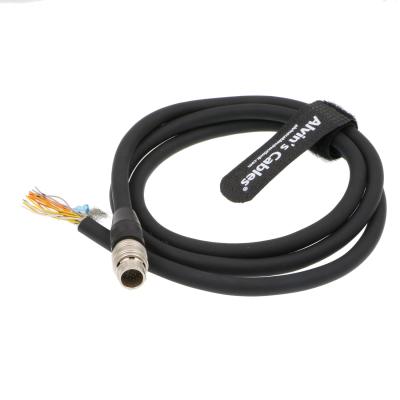 China Hirose 20 Pin Male HR25-9P-20P To Open End Shield Cable For Canon Fujinon for sale