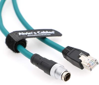 Chine Le câble Ethernet pour Cognex en vue 8200 8400 code de la position X de la série M12 8 au RJ45 a protégé la corde pour la caméra industrielle à vendre
