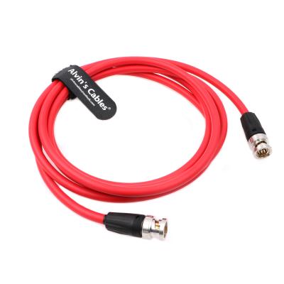 China BNC Male To Male 12G HD SDI Video Coaxial Cable For 4K Video Camera 1M Red for sale