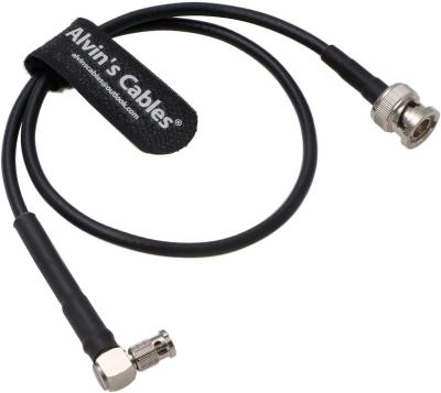 中国 Blackmagicビデオ援助75のオーム50cmのためのBNCの男性6G HD SDI同軸ケーブルに直角マイクロBNC男性の高密度BNC 販売のため
