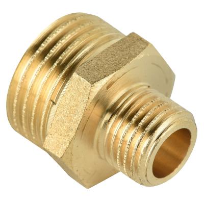 China Brass Nipple reducer nipple male-male thread fitting Pipe fittings for sale