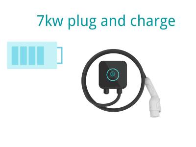 China 0.7m Cable 3 Phase Wall Mounted Electric Car Charger LEVEL 2 MODE 2 for sale