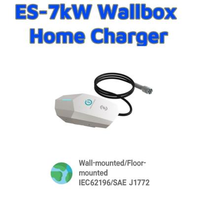 China AC 32A Portable EVSE Wall Mounted Ev Charging Station 220V 50Hz for sale