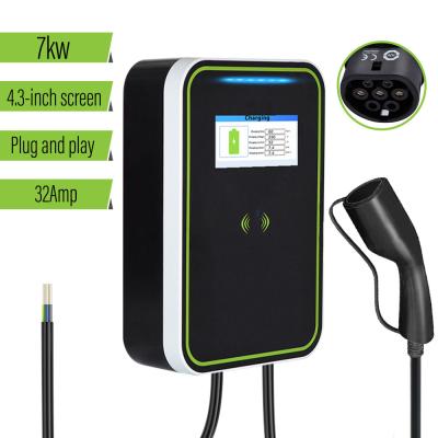 Chine 7.2KW Wall / Floor Mounted Electric Car Charger OEM Dynamic Load Balancing à vendre
