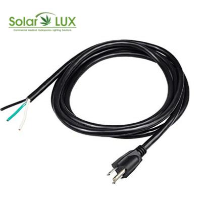 China LED Grow Light Customized Length US 110Ｖ Power Cord for sale