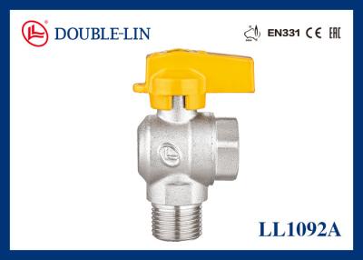 China M3/4 válvulas de gas de cobre amarillo femeninas EN331 del varón x de” x F3/4” en venta