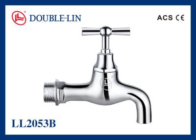 China Chrome Plated Slow Open Brass Handle Water Stop Tap for sale