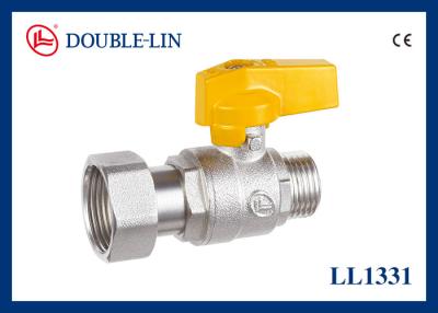 China Double O Ring Stem Gas Brass Boiler Ball Valve for sale