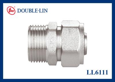 China Male Straight Union Brass Compression Fittings for sale