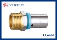 China Male Straight Union 1 Inch Brass Press Fittings for sale