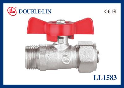 China T Handle PN25 dzr ball valve Male With Pipe Connection for sale