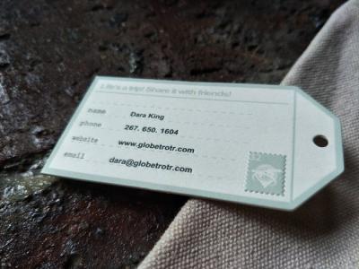 China Die Cut Custom Embossed Business Cards Beautiful Design With 0.7mm Thickness for sale