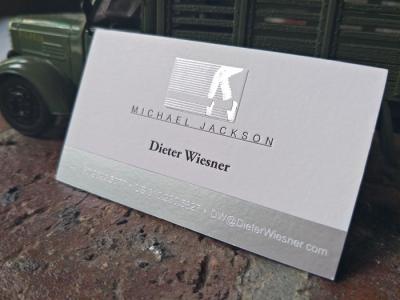 China Silver Foil Embossed Business Cards , Delicate Letterpress Name Card 600gsm for sale