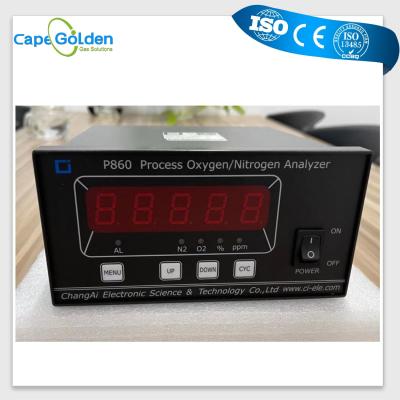 China Nitrogen O2 Gas Analyzer , P860 Process Portable Oxygen Purity Meter for sale