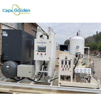 China 90~99% Oxygen Cylinder Filling System Oxygen Gas Production Plant 200bar for sale
