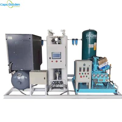China 93-99% planta do enchimento do cilindro de oxigênio do gerador do oxigênio da PSA com a planta de enchimento do recipiente dos sistemas O2 à venda