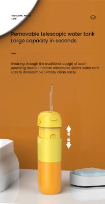 China Power Dental Water Flosser , Adjustable Nicefeel Push Mini Water Flosser for sale