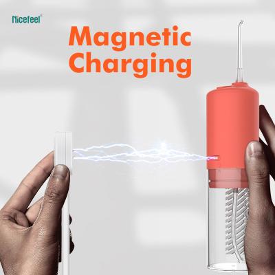 China Lightweight 228g Cordless Water Flosser Oral Irrigator Magnetic Charging for sale
