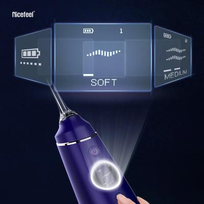 China BALNEARIO dental Irrigator oral de Flosser del agua de la pantalla 280ml DIY del LED en venta