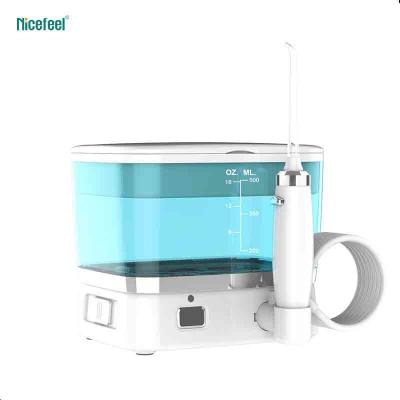 China Portable Nicefeel Cordless Rechargeable Water Flosser With 500ml Water Tank for sale