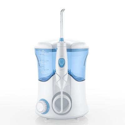 China Family Countertop Oral Irrigator Oral Care Water Flosser With 7pcs Nozzles for sale