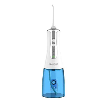 China 30-100psi USB Rechargeable Water Flosser Detachable 300ml Water Jet Teeth Flosser for sale