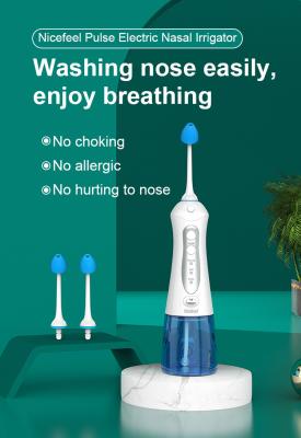 China Medical Standard Electric Nasal Irrigator Gentle Spray With 300ml Water Tank for sale