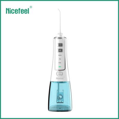 China 1400mAh Nicefeel Electric Dental Flosser With 300ml Water Tank for sale