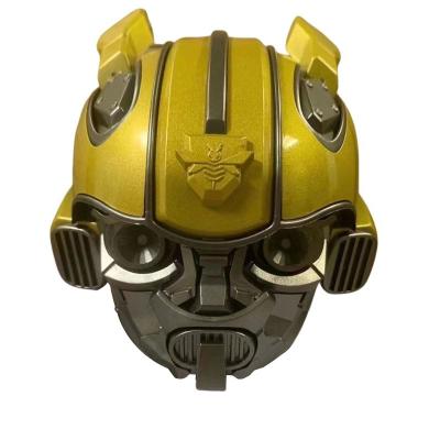China Aluminum ABS Bumblebee Bluetooth Speaker Helmet Stereo Sound With LED Flashing Light for sale