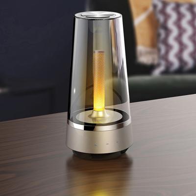 China Music Playing Bluetooth Speaker Lamp BT4.2 Flame Atmosphere Speaker for sale