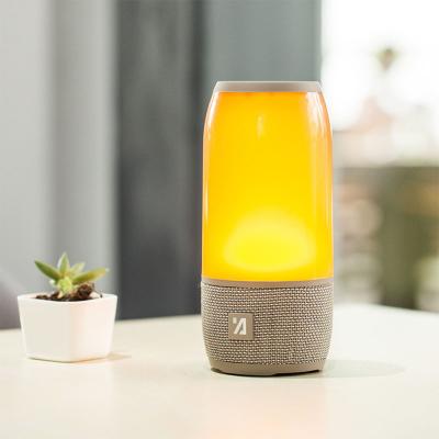China LED Flashing Night Light Bluetooth Speaker Waterproof Portable Card Colorful Subwoofer for sale