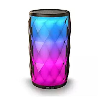 China LED Colorful Glare Rhythm Lights Bluetooth Speaker Waterproof Portable Card Subwoofer for sale
