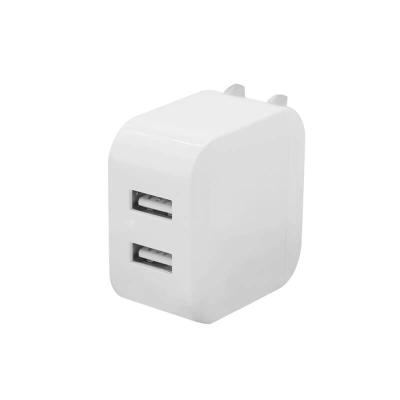 China 24W Double USB Power Adapter 5V 4.8A Folding Plug Dual USB Home Charger for sale