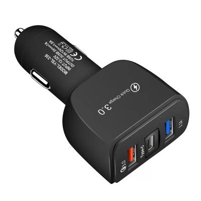 China 3 Ports USB Car Charger QC3.0 5V 7A 12V 1.8A For Mobile Phone for sale
