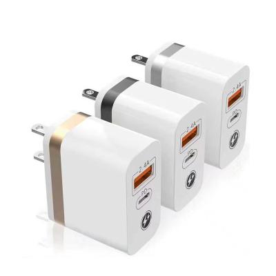China 5V 2.4A Iphone 18W Charger QC 3.0 PD 3.0 USB Type C US Plug for sale